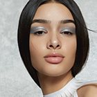 Bridal beauty looks with paper accessories
