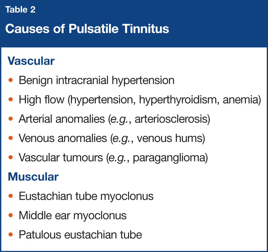 What are some causes of tinnitus?