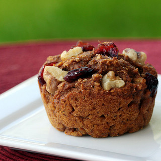 Muffins made with cranberries, one of the most antioxidant-rich foods listed on the ORAC scale
