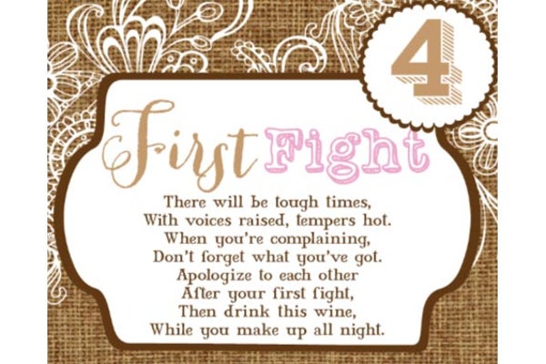 Firsts Wedding Labels