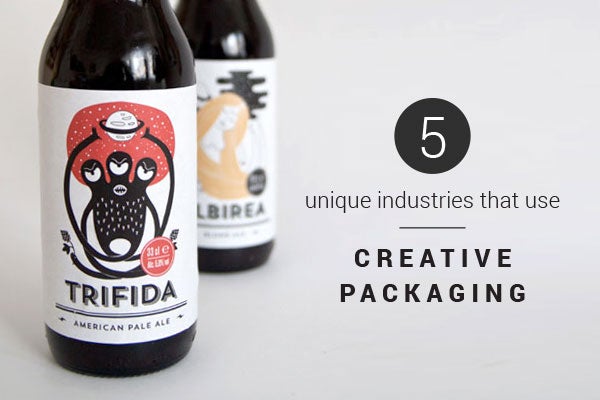Beer bottles with custom labels