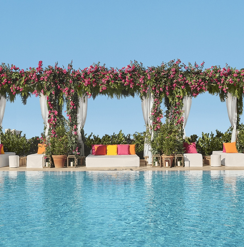 outdoor pool of hotel