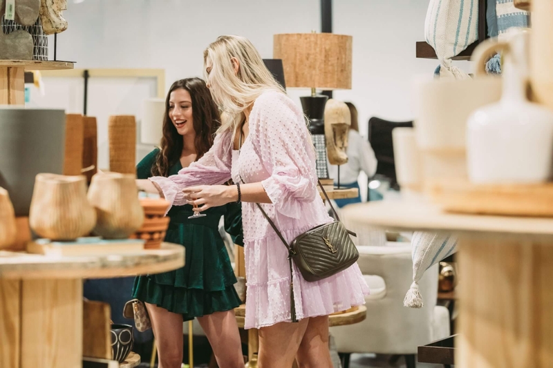 two women shopping for homeware goods