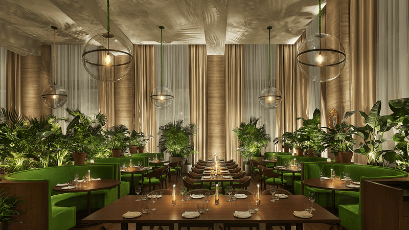 Interior photo of restaurant