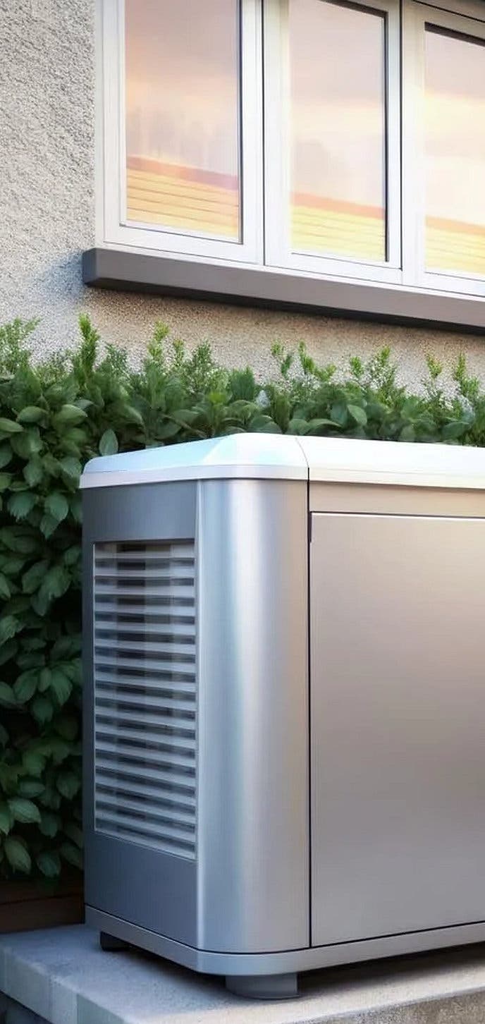 Generator installed outside to keep power
