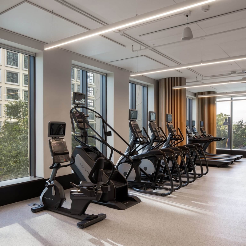 cardio equipment in a condo gym