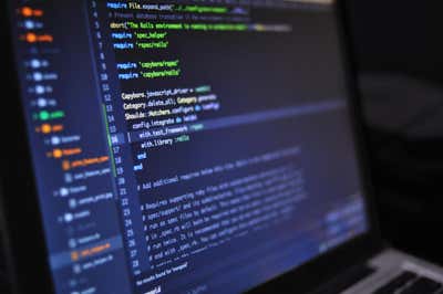 Close-up of code on a computer screen