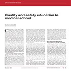 Quality and safety education in medical school