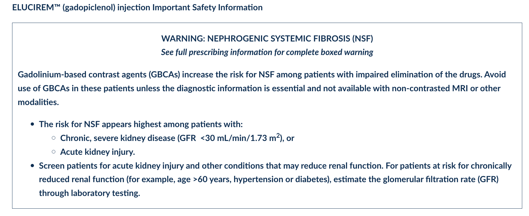 New MRI contrast agents, Feature