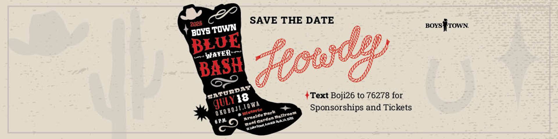 2026 Blue Water Bash, July 18, 2026