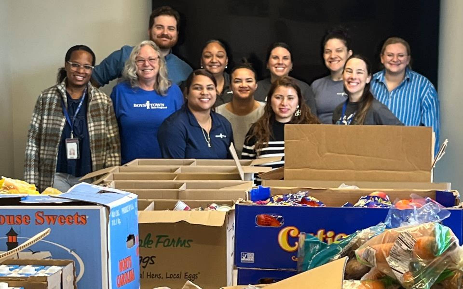 Boys Town Employees at Buy a Bird Packing event