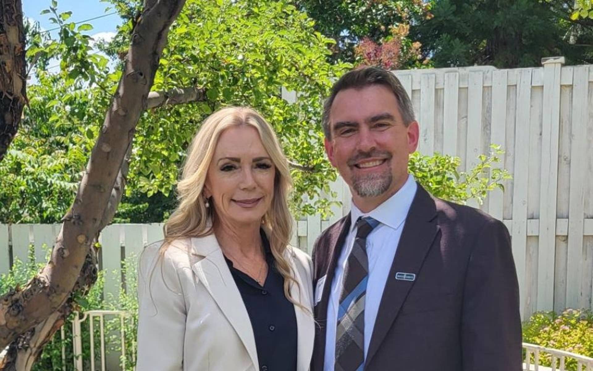 First Lady Lombard and Executive Director, John Etzell