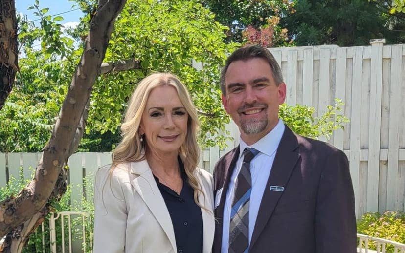 First Lady Lombard and Executive Director, John Etzell