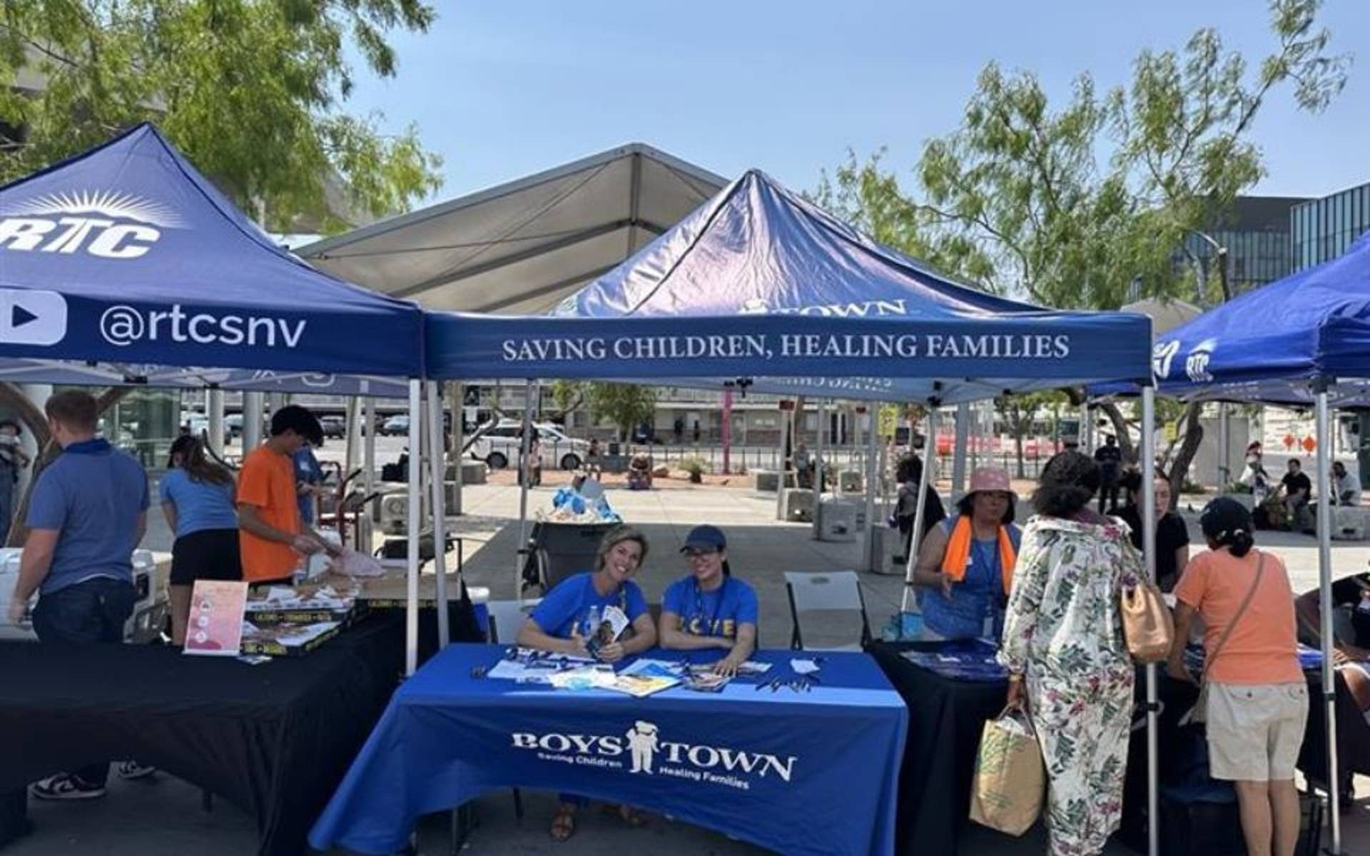 Boys Town Employees at Event Table
