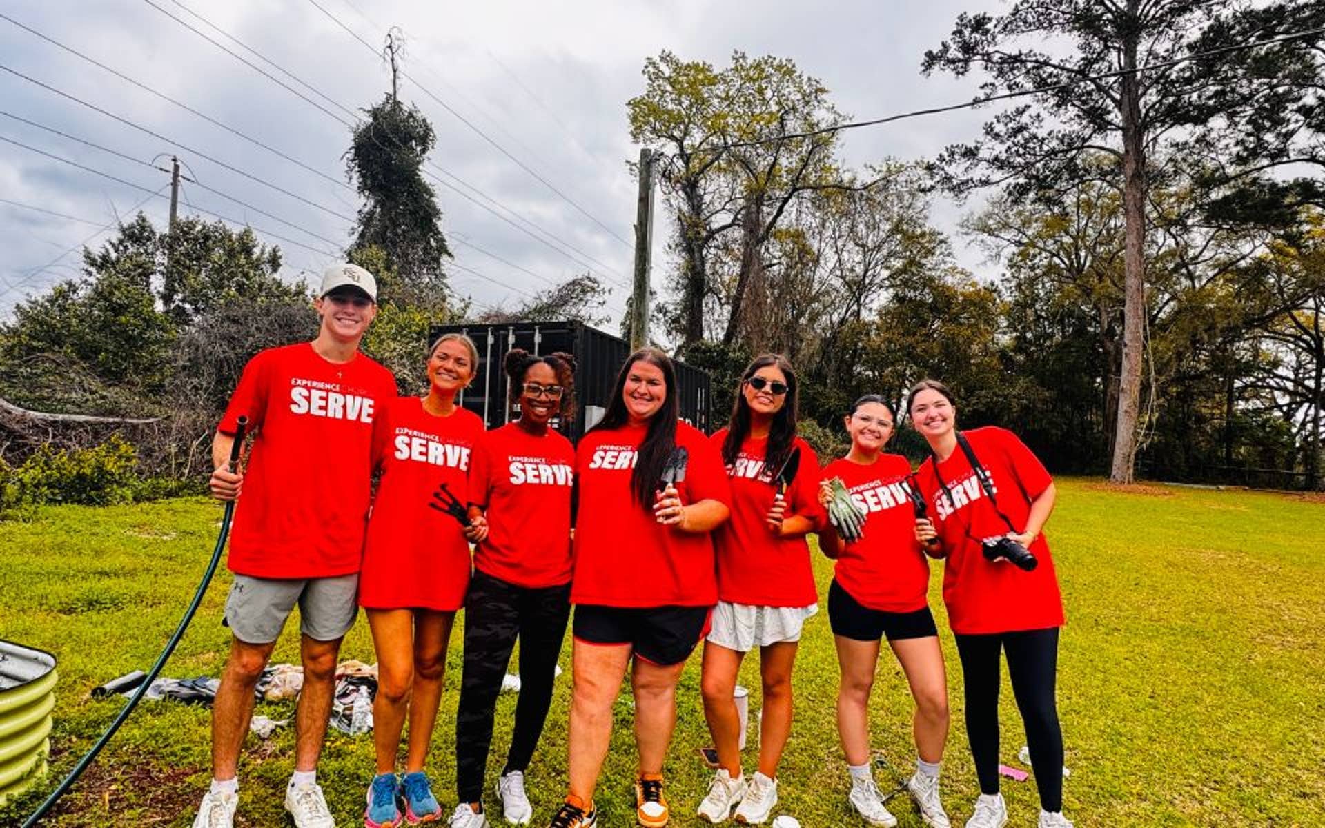 Group photo of garden volunteers
