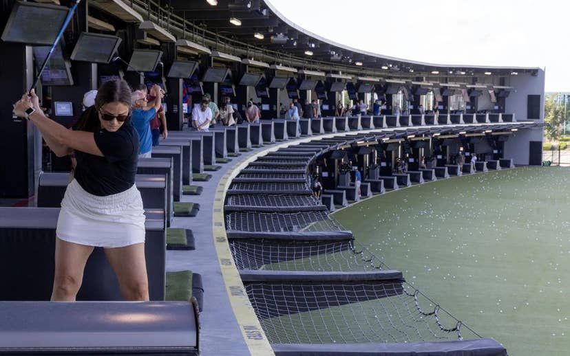 NSC Top Golf Event Golfers
