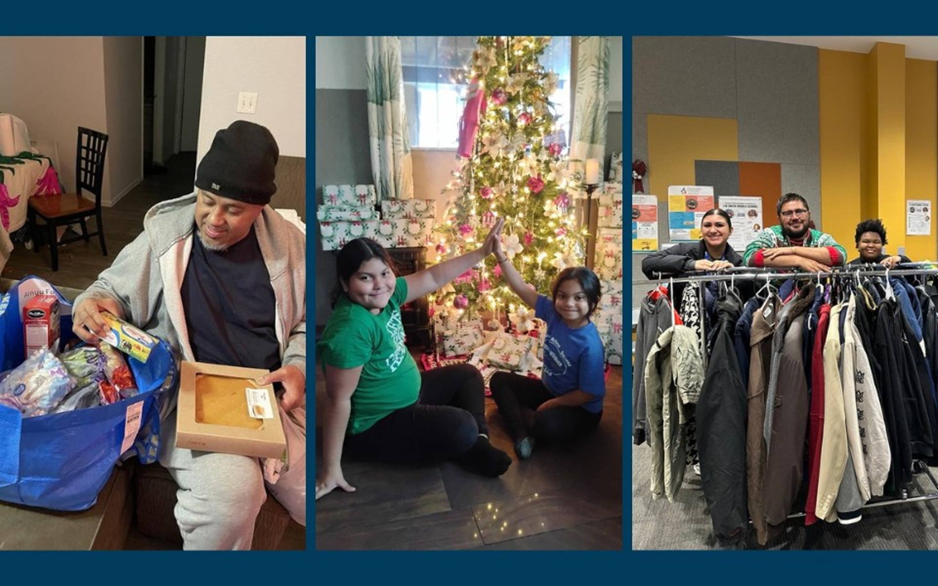 Smiling Youth and adults at Holidays