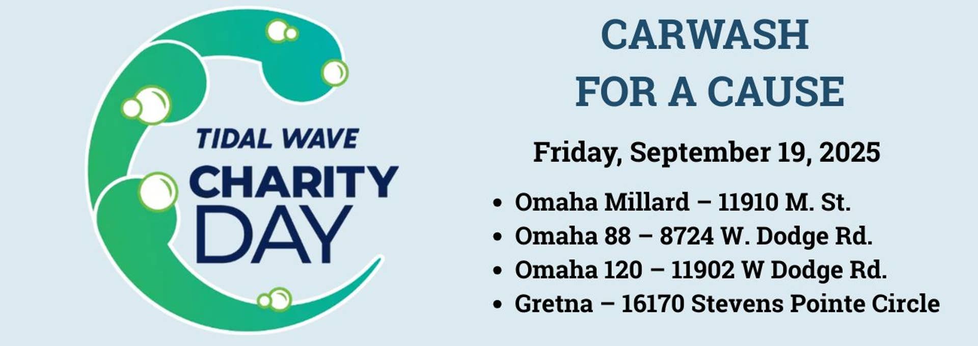 Omaha Tidal Wave Charity Day