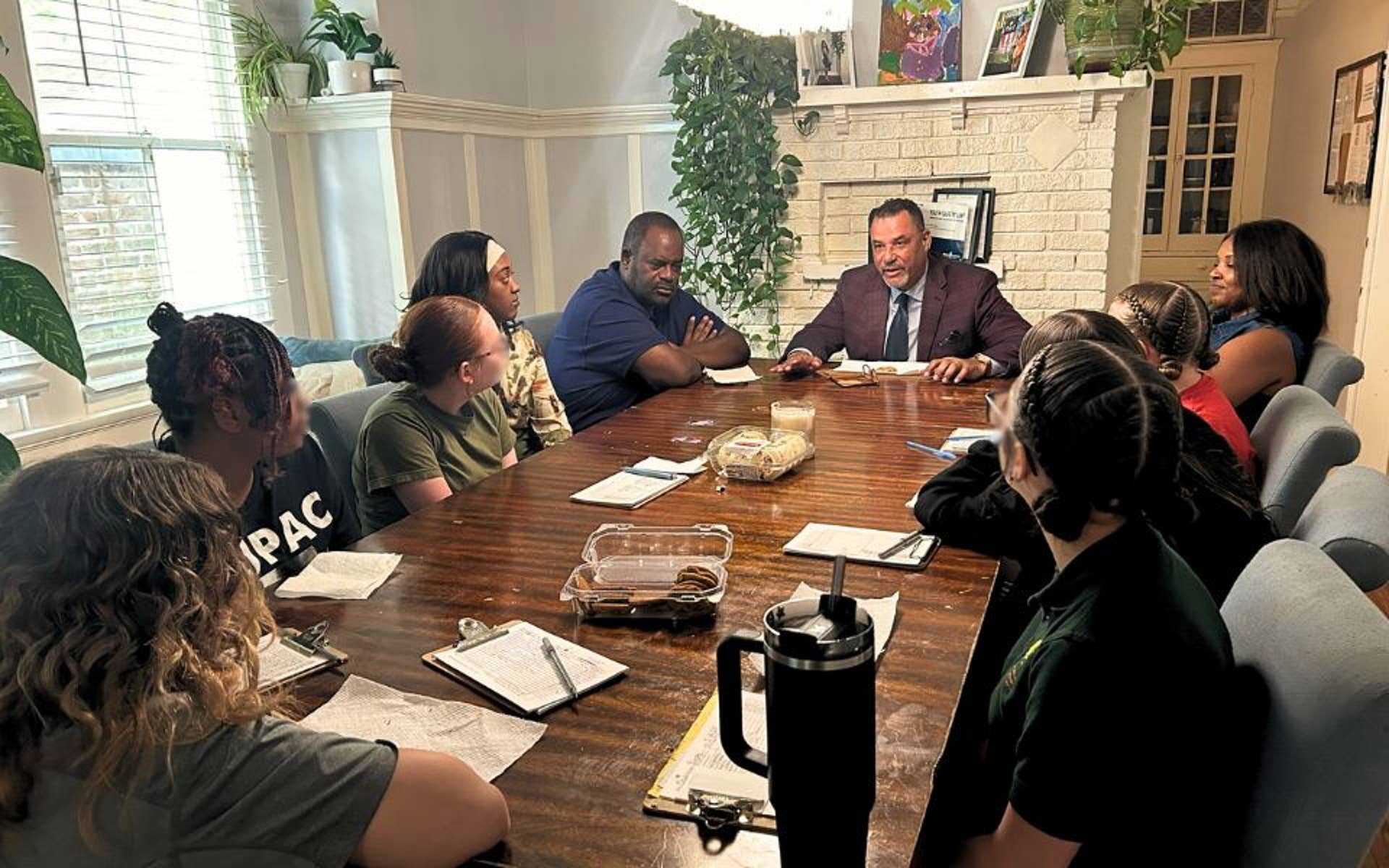 City Councilman Oliver Thomas visits Boys Town Louisiana