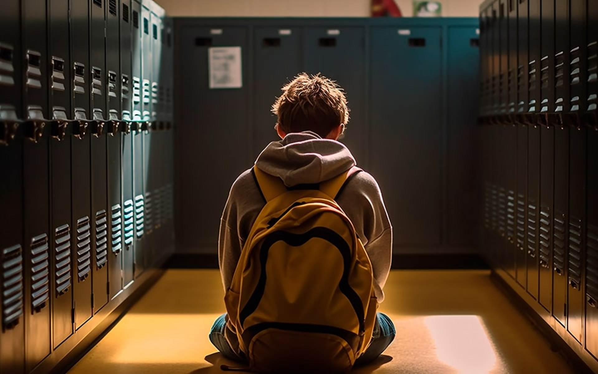 Boy Student in Distraught