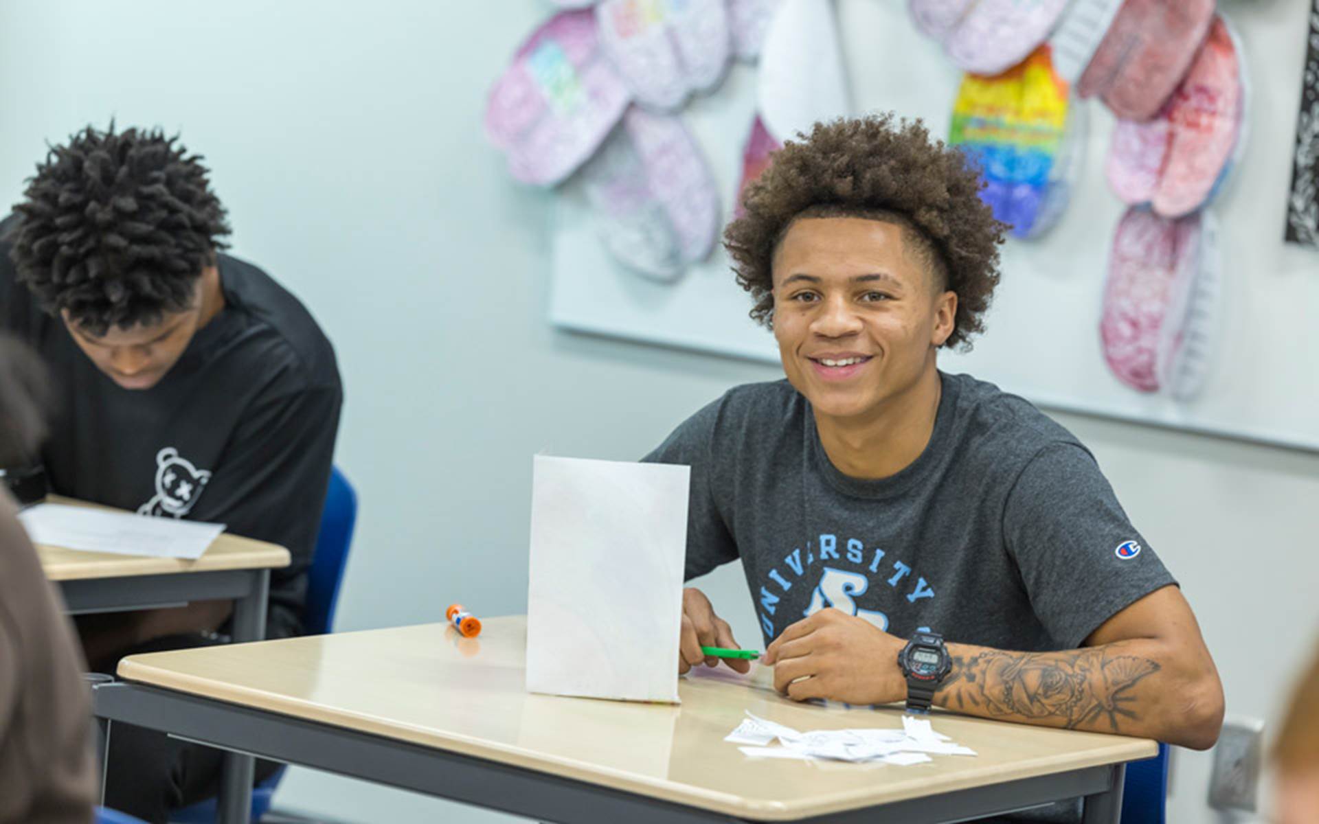 Young Student in Class