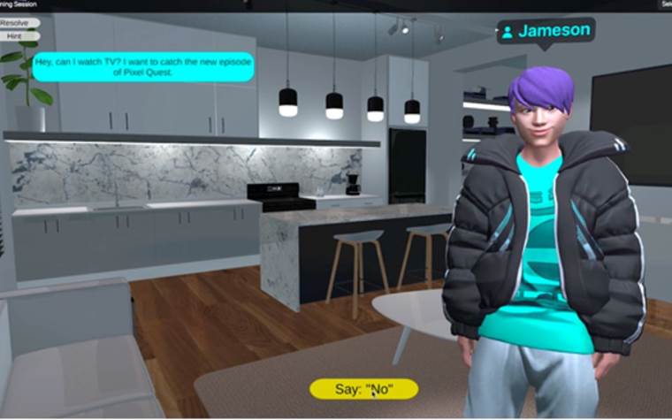 screen image of a video game with an animated character