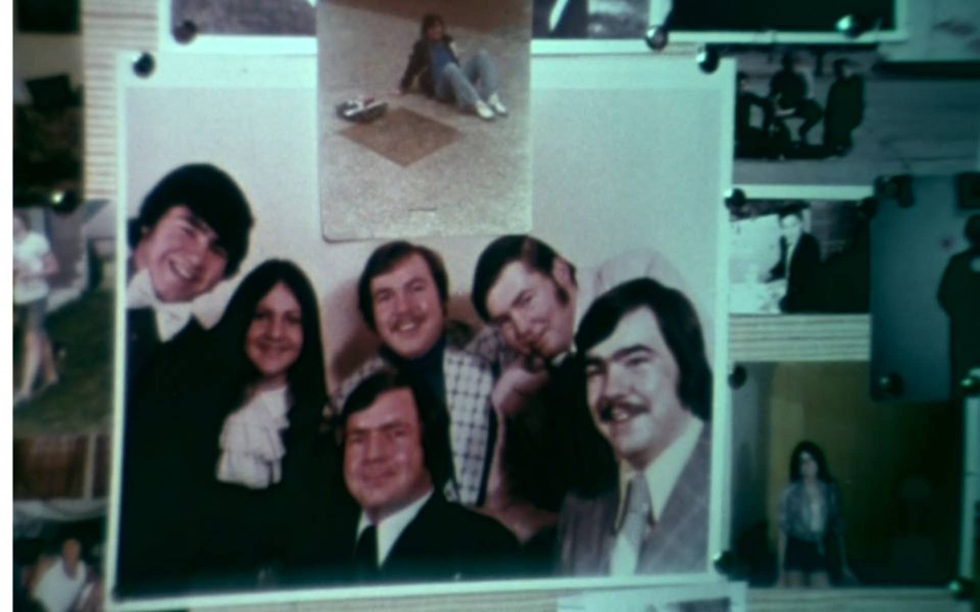 Old photo image of men and women 