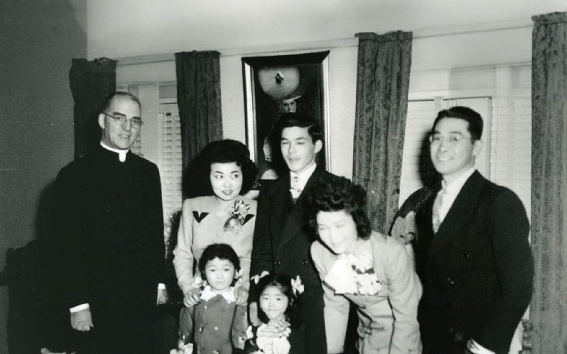 Father Flanagan with family
