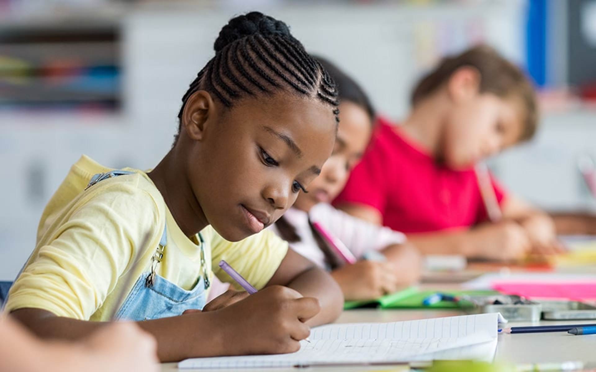 Young School Students in Class