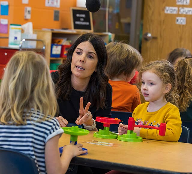 Teacher with Students