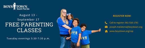 Free CSP Parenting Class Start August 13