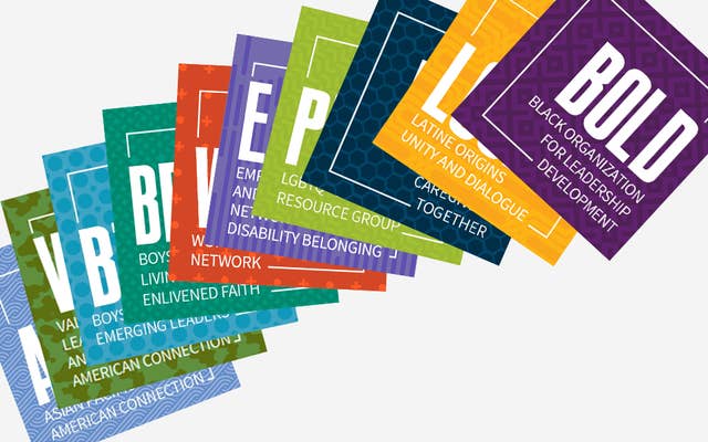 ERG Logos fanned out like cards