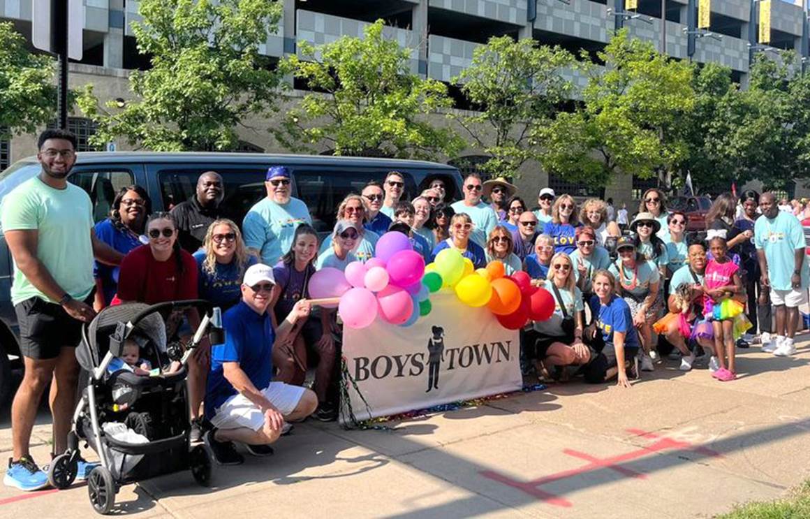 Pride parade in Omaha