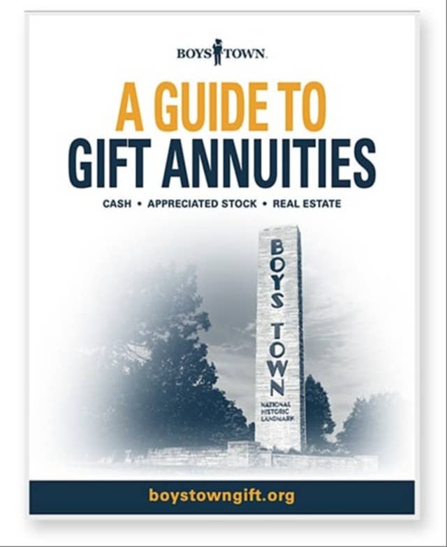 Cover of guide to Gift Annuities 