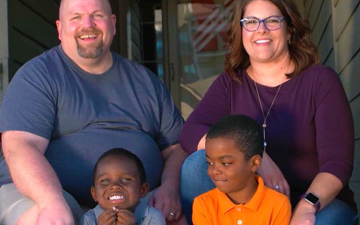 Randy & Emily and their  Boys Town Children