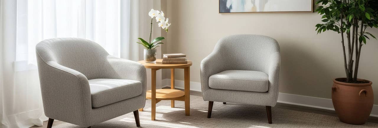 Empty Sofa Chairs