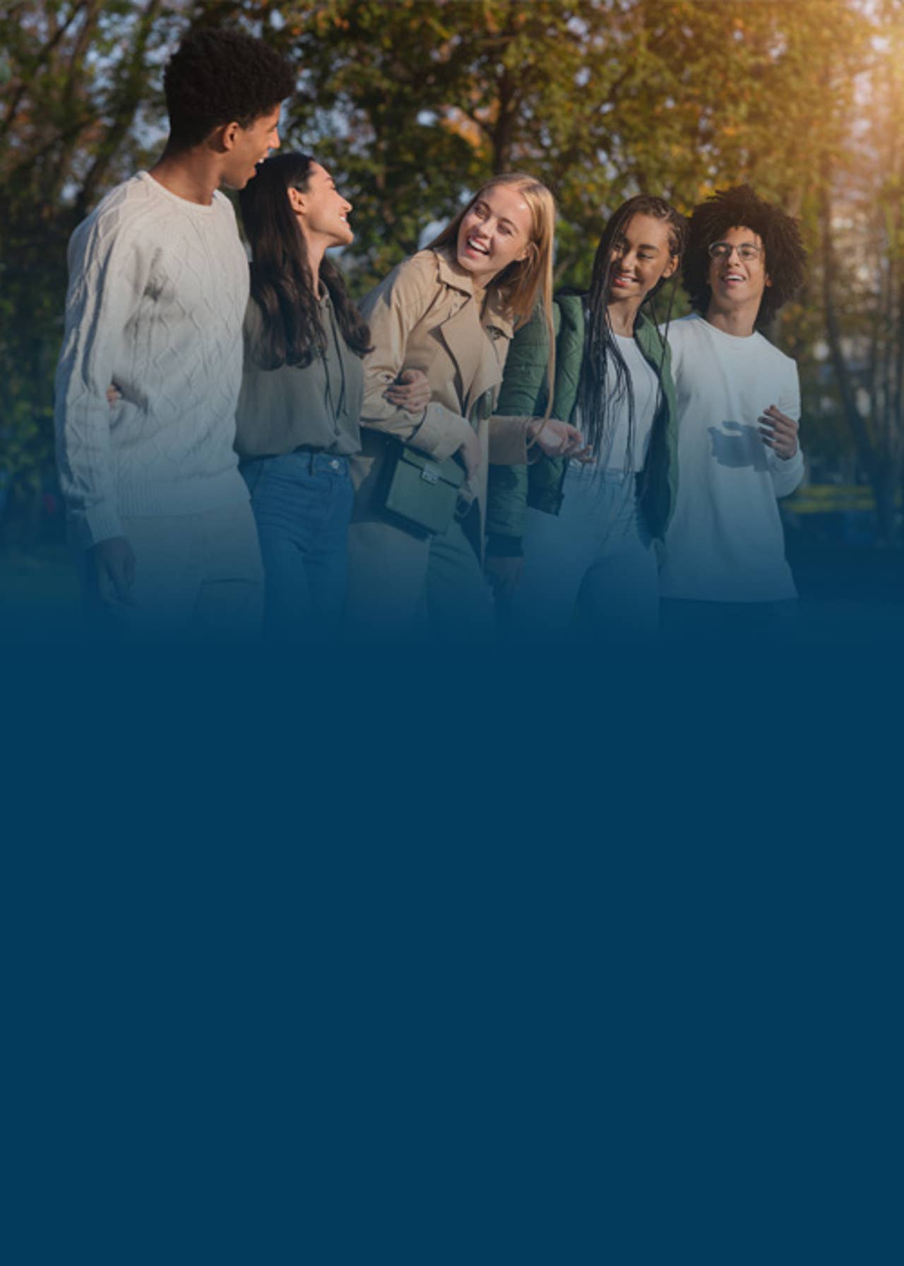 Group of Teenagers hanging out