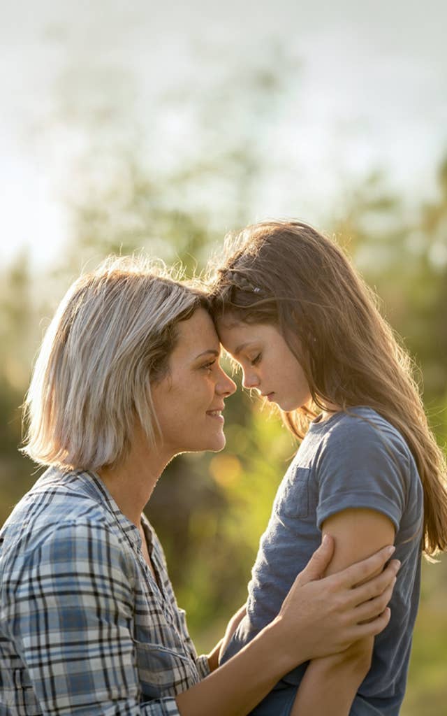 Mother and autistic daughter