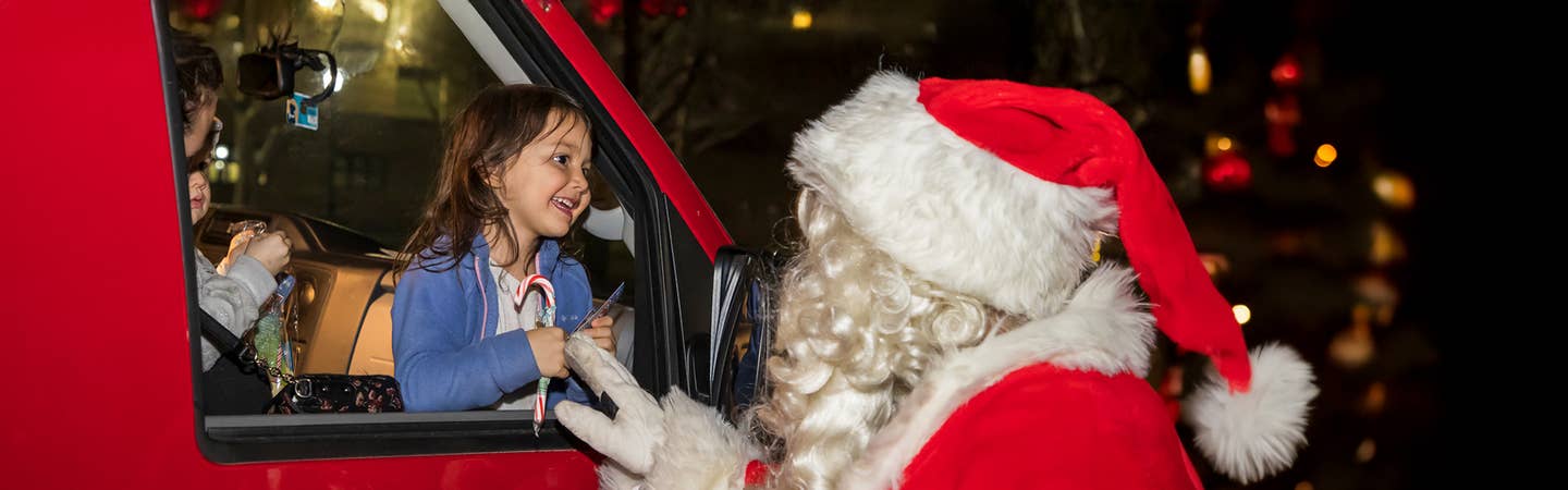 Photo of Santa with young girl
