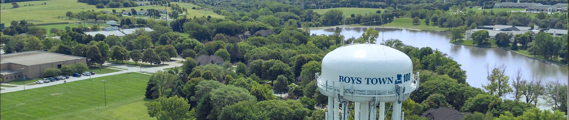 Boys Town Water Tower Ariel View