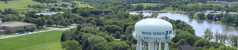 Boys Town Water Tower Ariel View