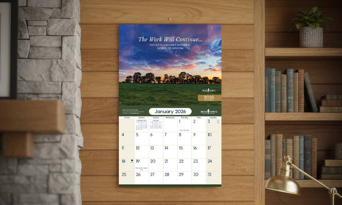 2026 Father Flanagan Wall Calendar