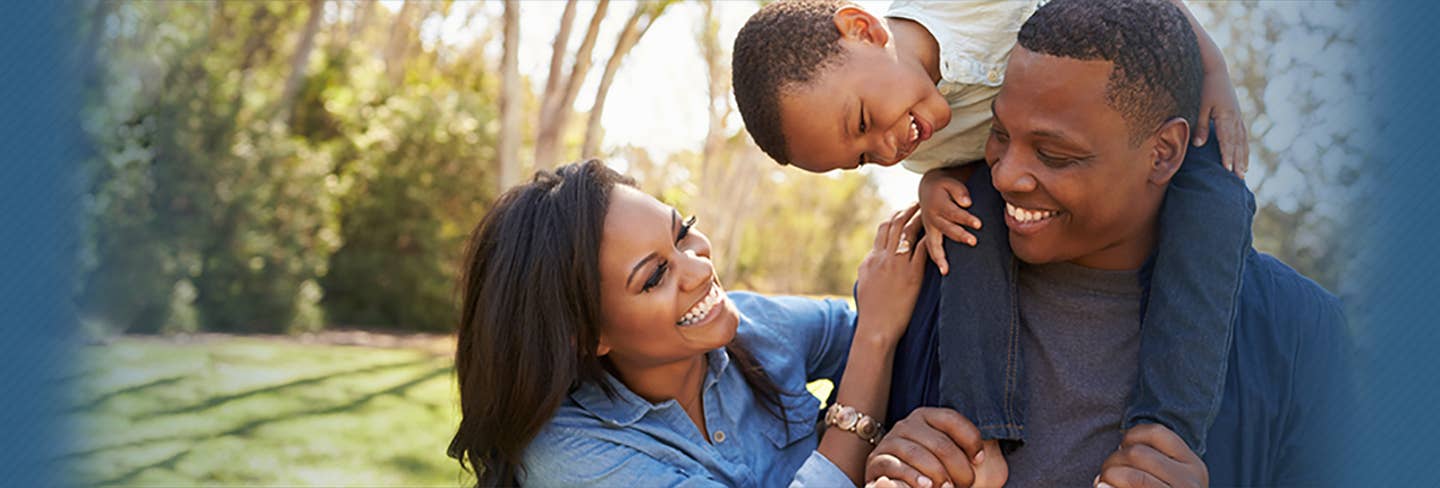 Family playing together