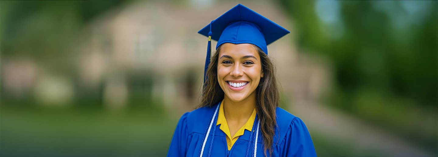 Graduation Student Smiling