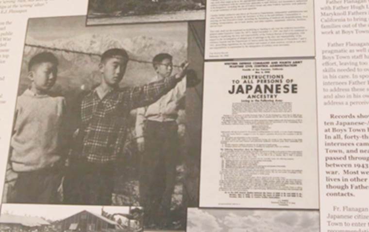 Photo of Japanese-American family that was helped during WWII by Father Flanagan