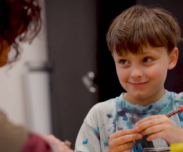 Boys Town child working with medical professional