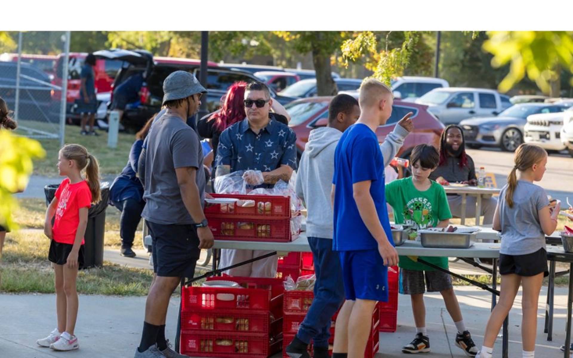 Boys Town Boosters Volunteer at Tailgate