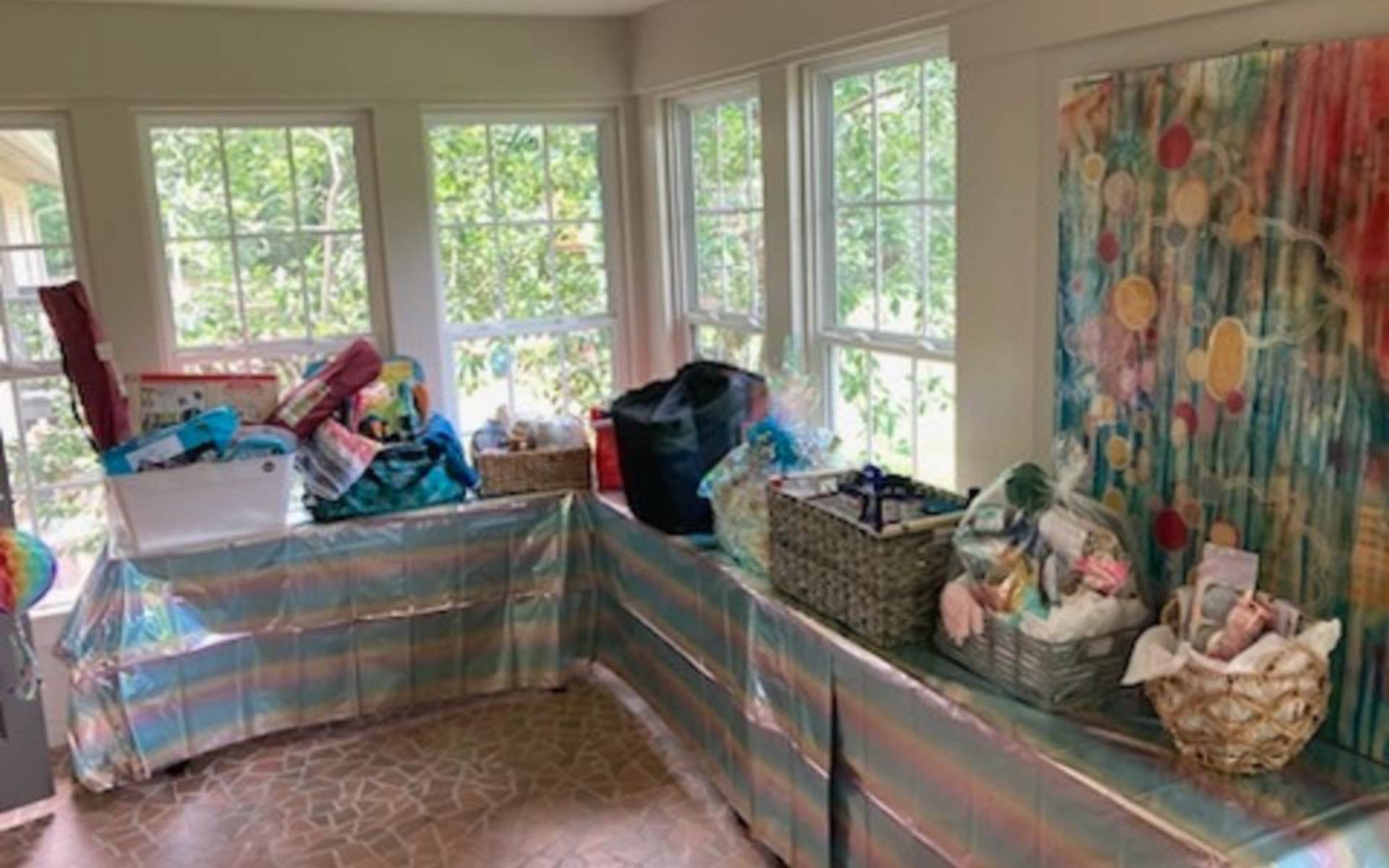 Foster Family Appreciation Room filled with gifts