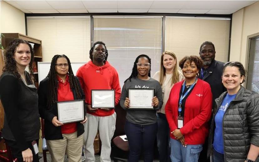 North Florida Next Gen Cohort graduates with their certificates