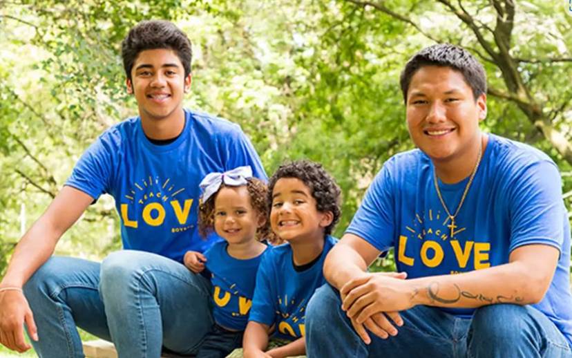 Boys Town Youth in Teach Love Tshirts